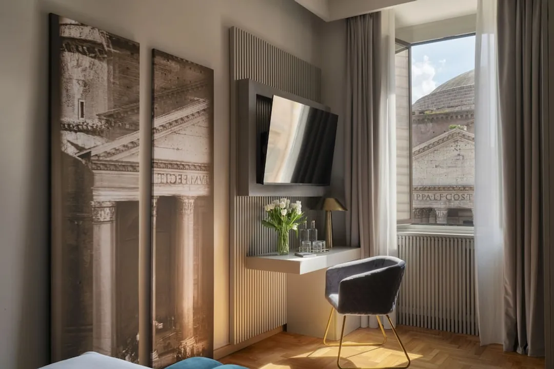 안티코 알베르고 델 솔레 알 판테온-Pantheon View Suite Apartment-4