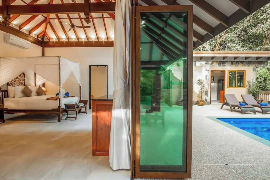 꼬줌 비치 빌라 “어 멤버 오브 시크릿 리트리츠”-패밀리 빌라, 침실 1개, 전용 수영장, 정원 전망-6