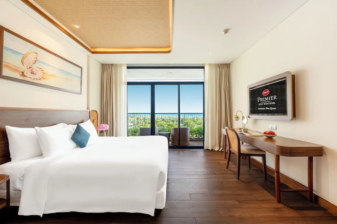 베스트 웨스턴 프리미어 소나씨 푸꾸옥-이그제큐티브 스위트, 침실 3개, 금연, 바다 전망 (Living Room)-1