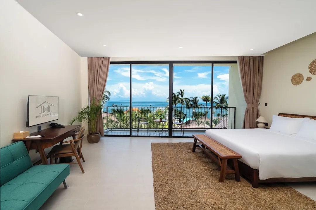 JM Casavilla Retreat Phu Quoc-豪華雙人房, 1 張特大雙人床, 海景 (Deluxe Sea Side Double)-1