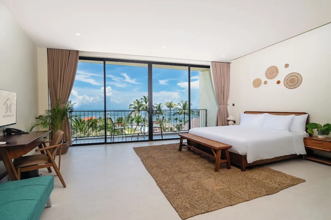 JM Casavilla Retreat Phu Quoc-豪華雙人房, 1 張特大雙人床, 海景 (Deluxe Sea Side Double)-5