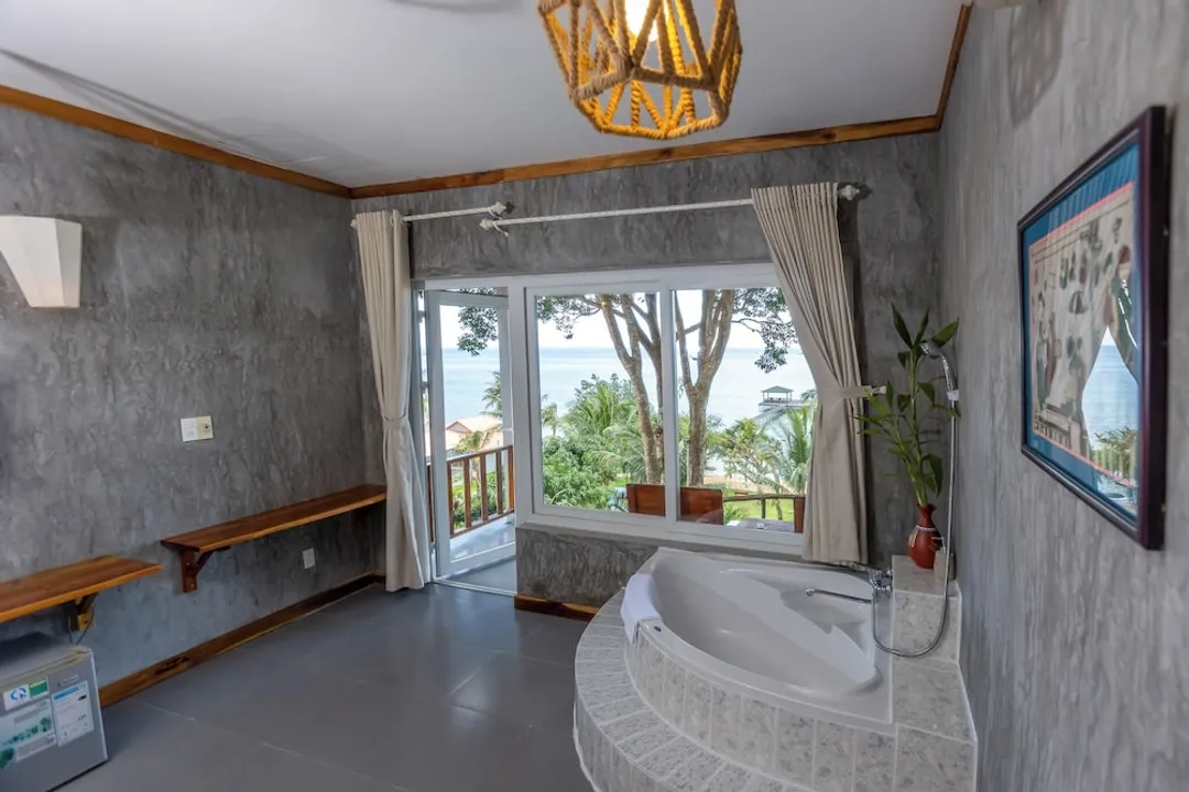 可夏納渡假村-豪華雙人房, 1 張特大雙人床, 海景 (Bungalow Deluxe Sea View)-15