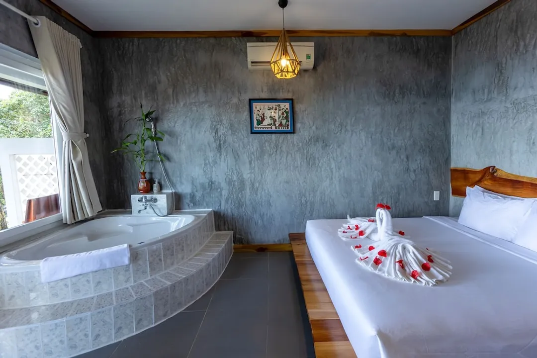可夏納渡假村-豪華雙人房, 1 張特大雙人床, 海景 (Bungalow Deluxe Sea View)-2