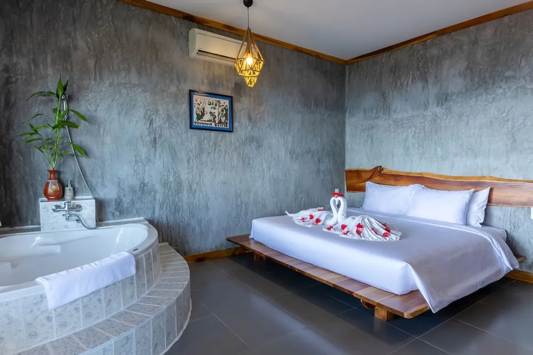 可夏納渡假村-豪華雙人房, 1 張特大雙人床, 海景 (Bungalow Deluxe Sea View)-3