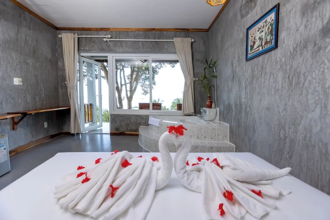 可夏納渡假村-豪華雙人房, 1 張特大雙人床, 海景 (Bungalow Deluxe Sea View)-7