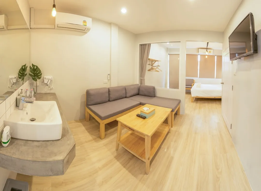 Ekanake Hostel-家庭套房, 1 张特大床和 1 张沙发床-2