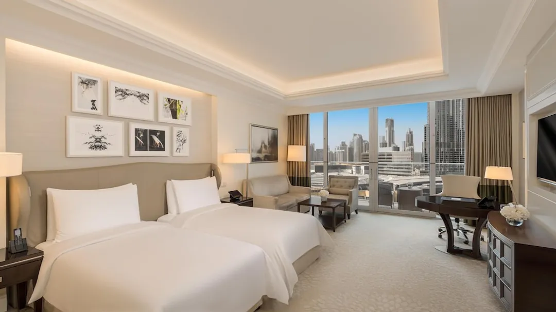 ケンピンスキー ザ ブールバード ドバイ-デラックス ルーム シングルベッド 2 台 (Grand Premier Burj View Room Twin)-5