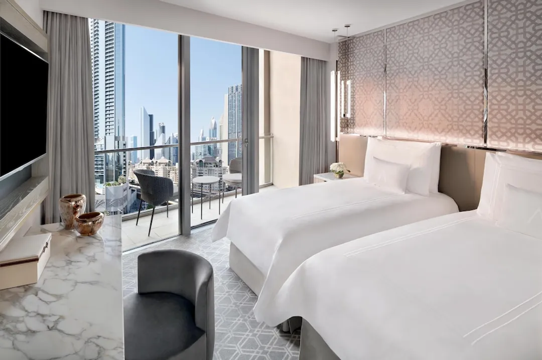 杜拜中央大道凱賓斯基飯店-俱樂部客房, 2 張單人床, 城市景觀 (Club Deluxe Room Twin)-4