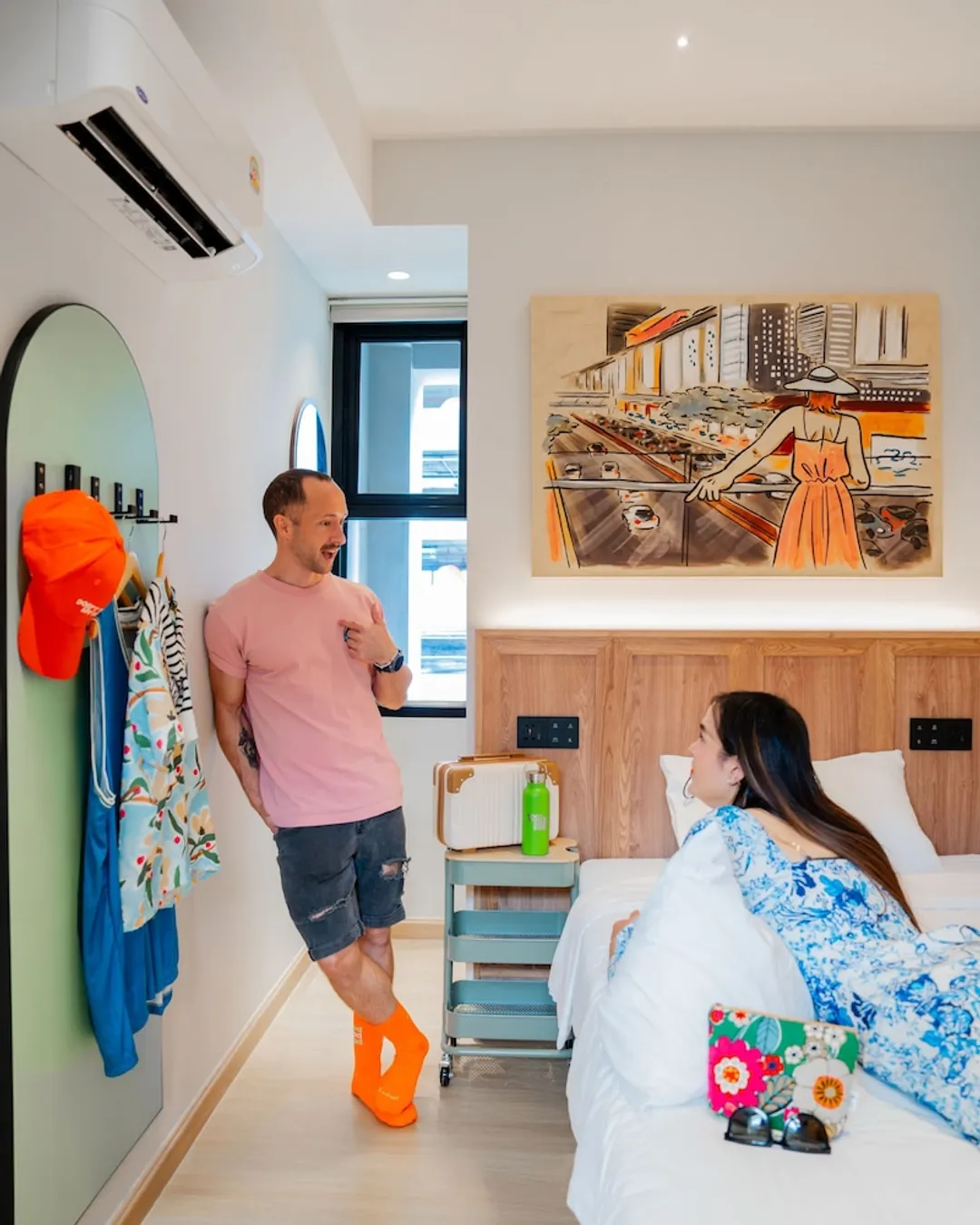럽 디 방콕 시암 호스텔-The Compact - Economy Double Room-5