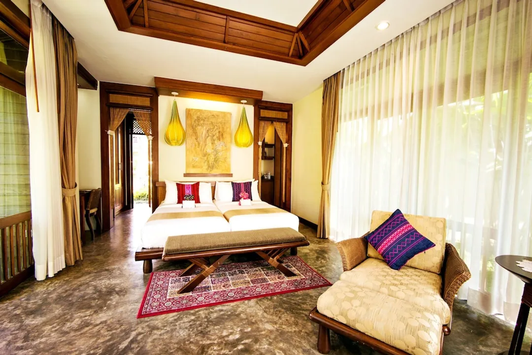 清邁拉威沃溫泉度假村-Garden Villa Twin Beds-5