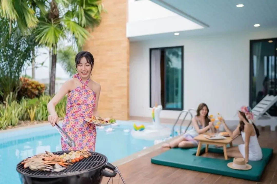華欣海魁特花園飯店-Heal House Pool Villa for 10 people - Stay 24 Hours-3