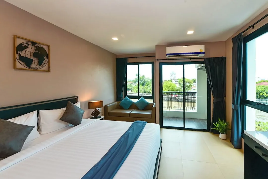 NORN Rimklong 曼谷酒店-华丽客房, 河景, 转角-1