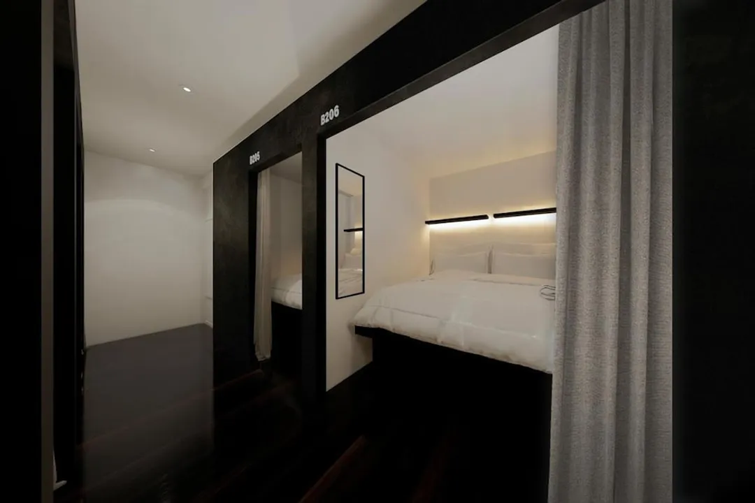 Forgotten Hostel Silom-cabin double in shared dormitory room-1
