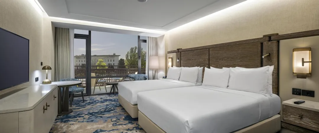 伊斯坦堡博斯普魯斯希爾頓飯店-Two Double Beds Executive Room - City View-1