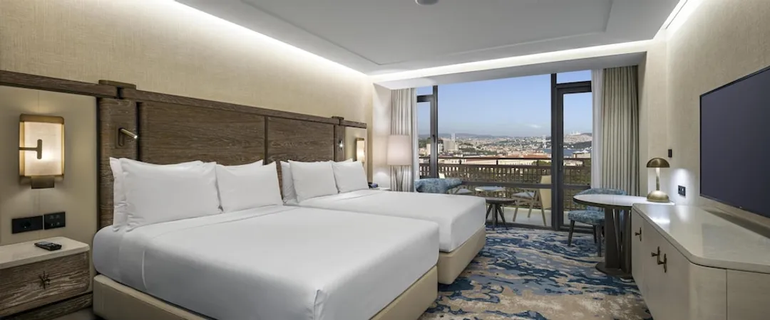 伊斯坦堡博斯普魯斯希爾頓飯店-Two Double Beds Executive - Bosphorus View-3