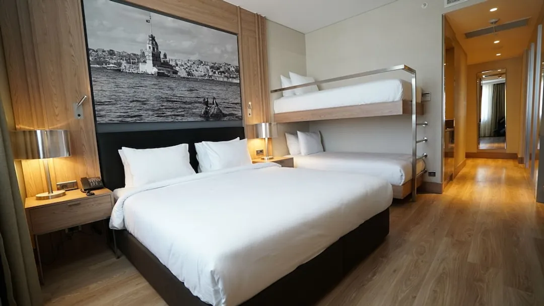 TRYP 바이 윈덤 이스탄불 바슨 엑스프레스-패밀리 더블룸 또는 트윈룸, 침대(여러 개), 금연 (TRYP, 1 Queen & 1 Bunk Bed)-4