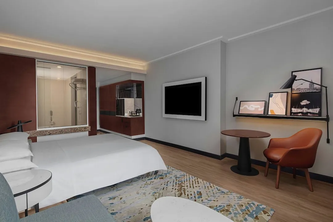 Sheraton Istanbul Levent-全景客房, 1 张特大床, 城市景观-8