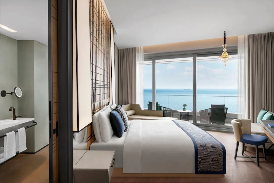 伊斯坦堡馬爾馬拉海 JW 萬豪飯店-Deluxe Panoramic Sea View, Guest Room, 1 King, Balcony-1