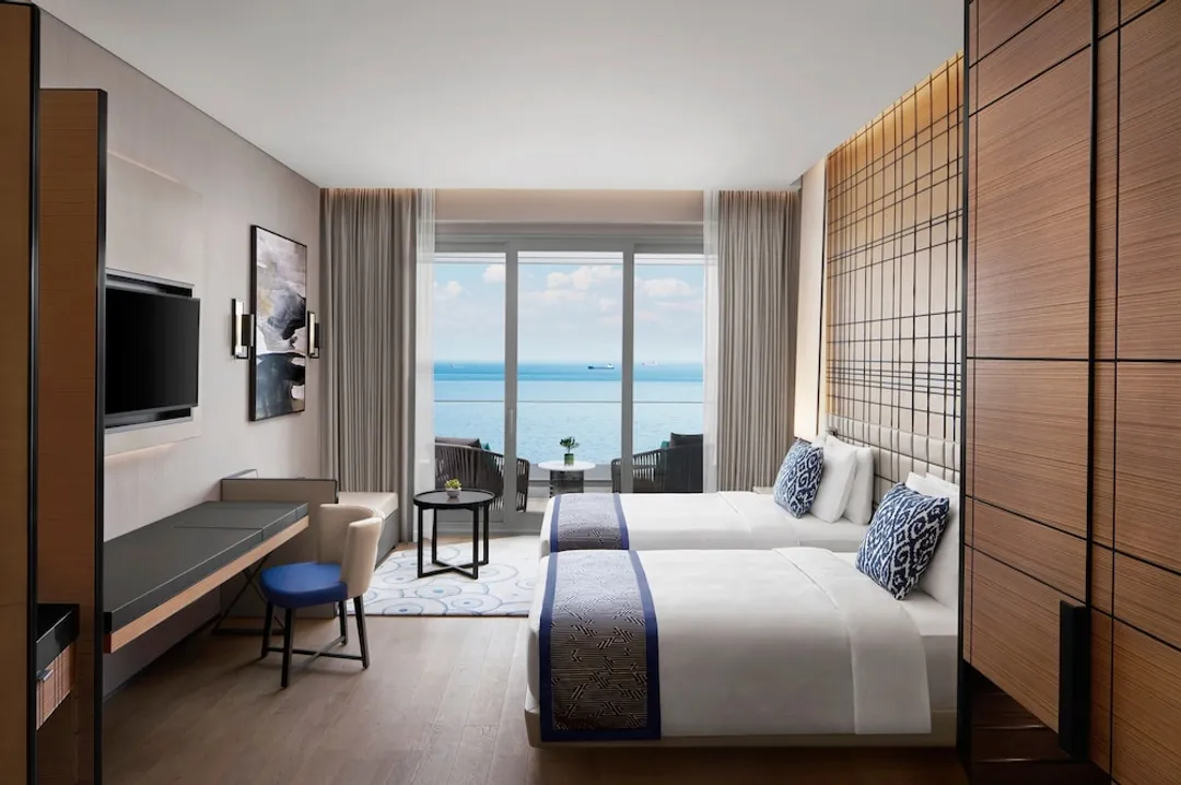 伊斯坦堡馬爾馬拉海 JW 萬豪飯店-Deluxe Sea View, Guest room, 2 Twin, Sea view, Balcony-1