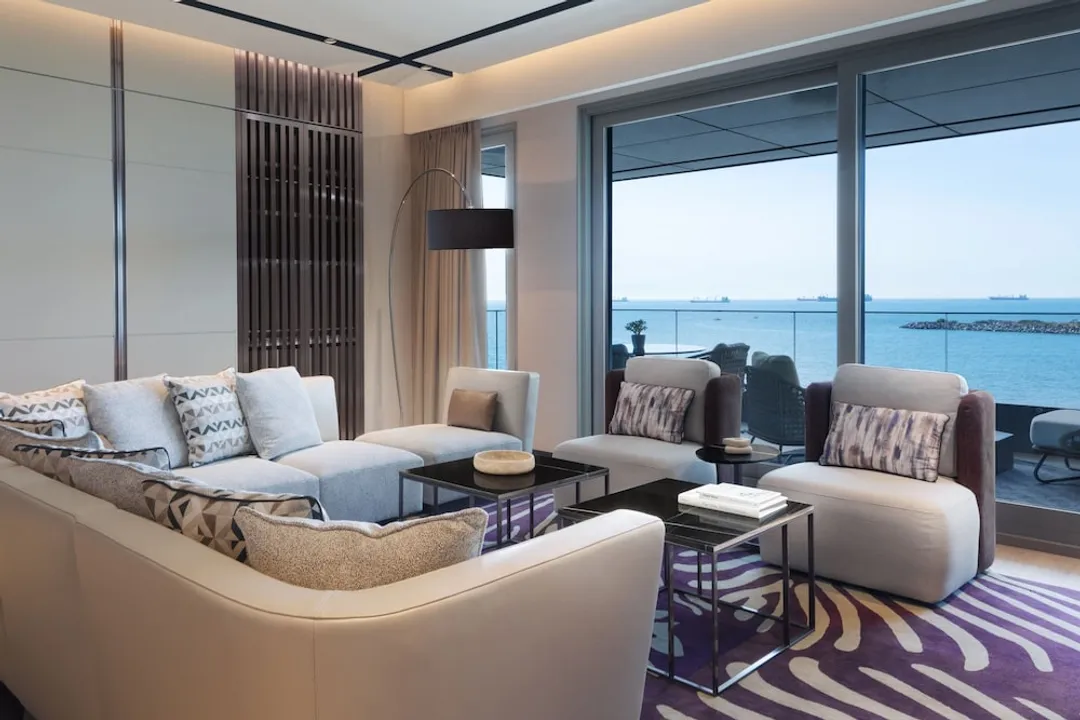 伊斯坦堡馬爾馬拉海 JW 萬豪飯店-Specialty Two Bedroom Residence, Executive Lounge Access, 1 King, 1 Queen, Sea View, Balcony-9