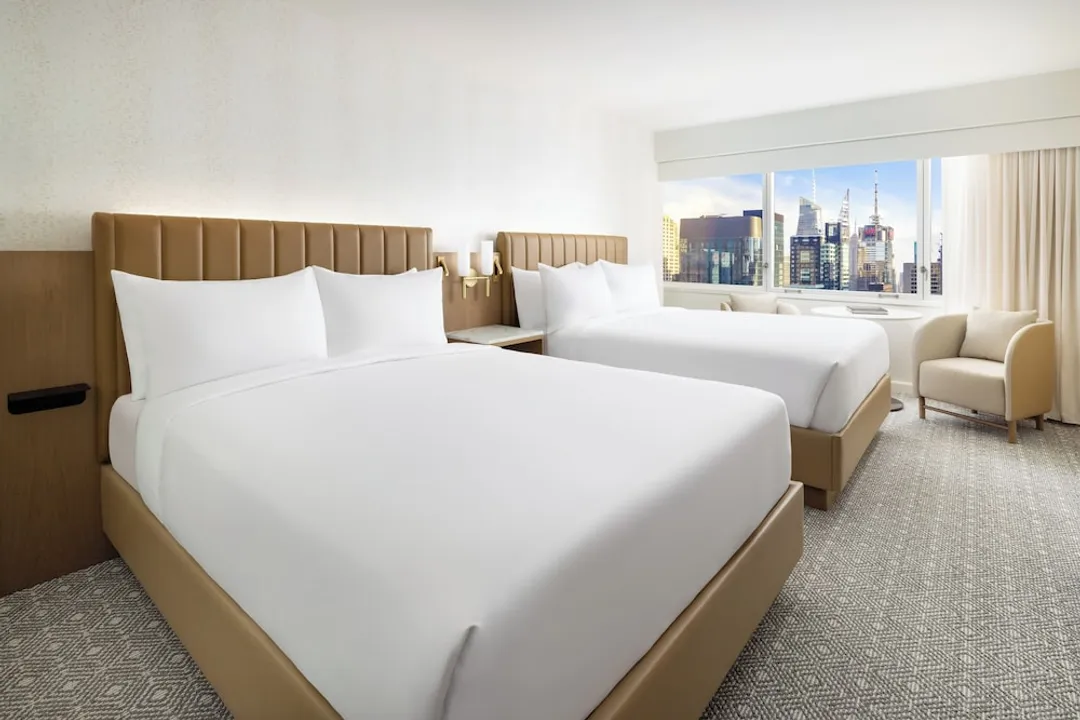 曼哈頓時代廣場皇冠假日飯店 - IHG 旗下飯店-客房, 2 張標準雙人床 (Times Square View)-2