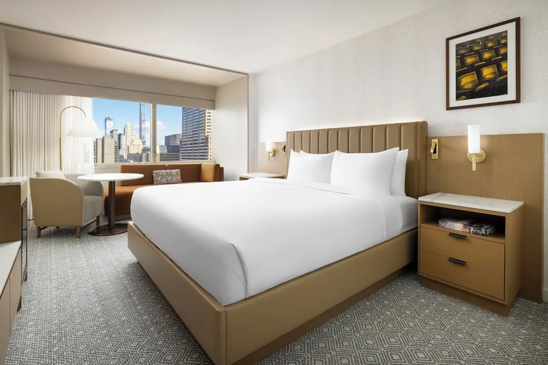 曼哈頓時代廣場皇冠假日飯店 - IHG 旗下飯店-客房, 1 張特大雙人床, 無障礙浴缸, 邊間-2