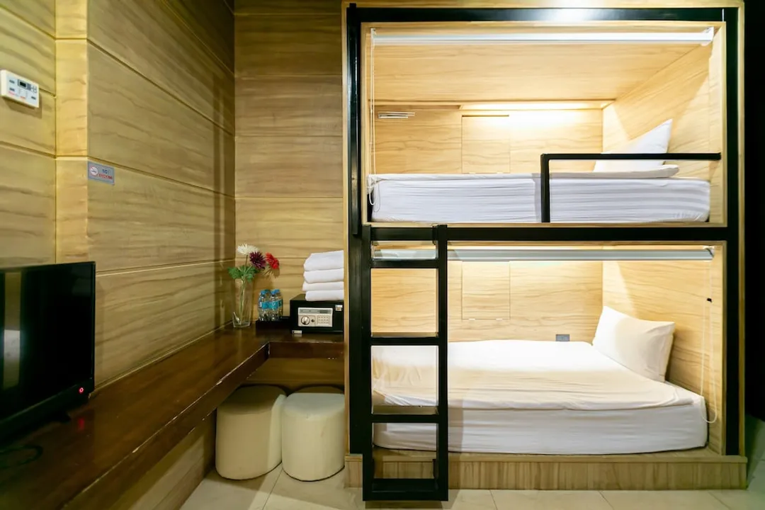 The Bedrooms Hostel Pattaya-Family Room, Shared Bathroom-3