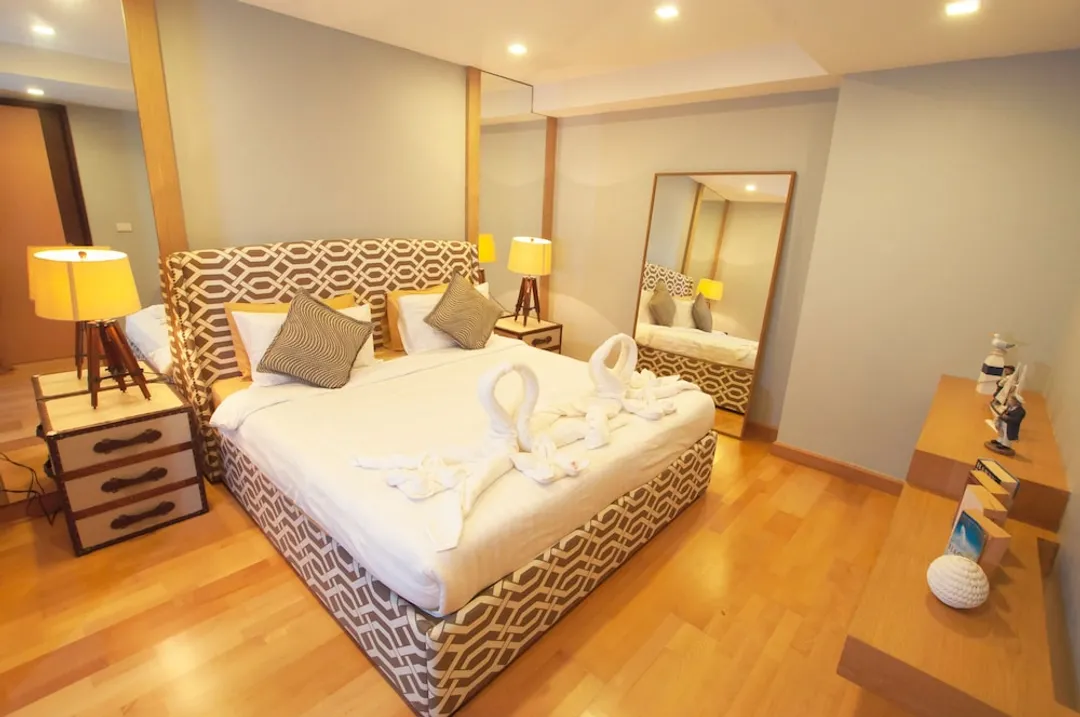 羅可華欣海灘海景飯店-1-Bedroom Deluxe with SofaBed SeaView Partial-2