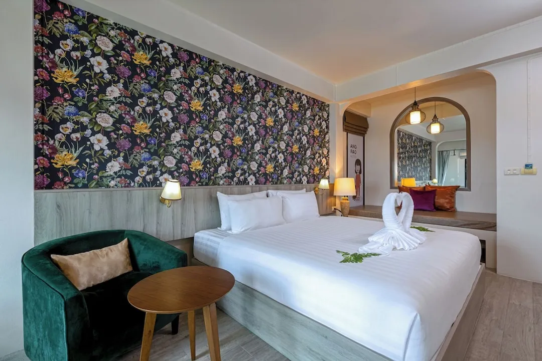 ANGPAO 酒店-Romantic Room, 1 King Bed, Bathtub, Tower, Nature View-3