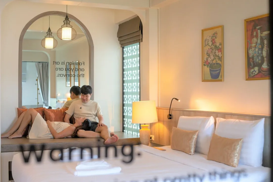 ANGPAO 酒店-Romantic Room, 1 King Bed, Bathtub, Tower, Nature View-12