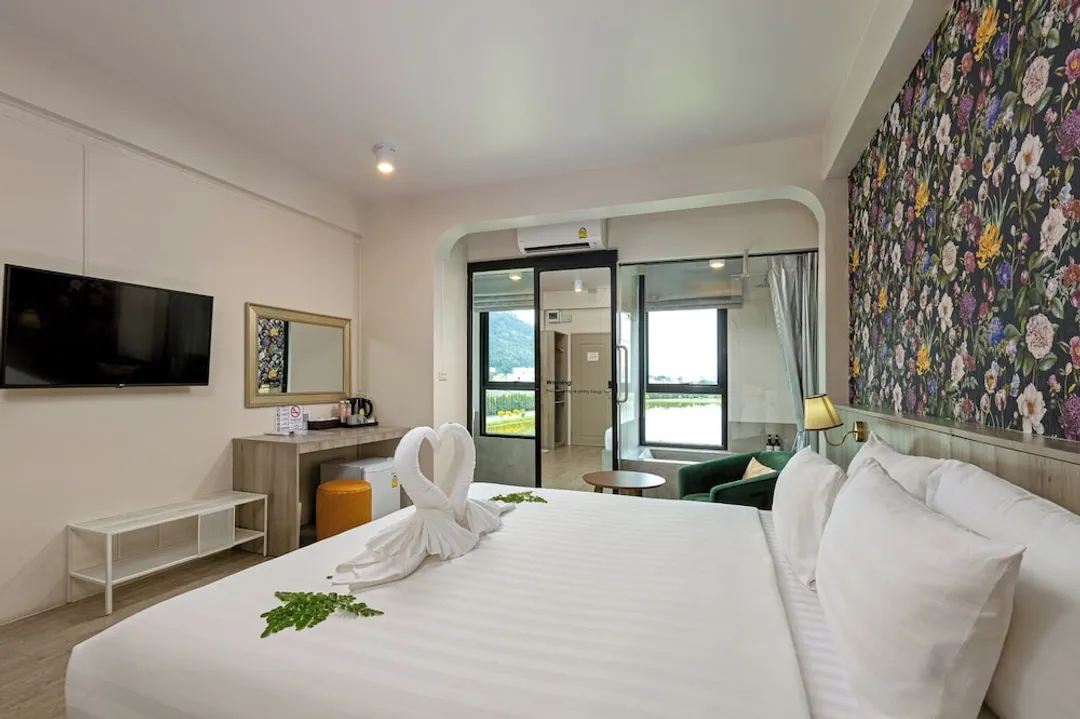 ANGPAO 酒店-Romantic Room, 1 King Bed, Bathtub, Tower, Nature View-5