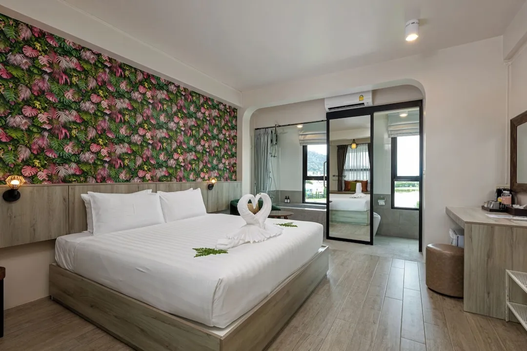 ANGPAO 酒店-Romantic Room, 1 King Bed, Bathtub, Tower, Nature View-1
