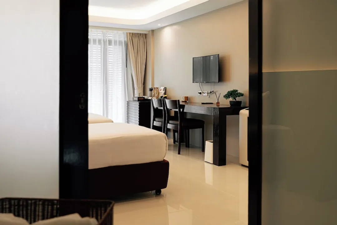 碧海華欣旅館-Deluxe balcony twin bed-7
