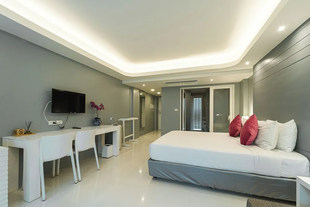碧海華欣旅館-Deluxe balcony king bed-9