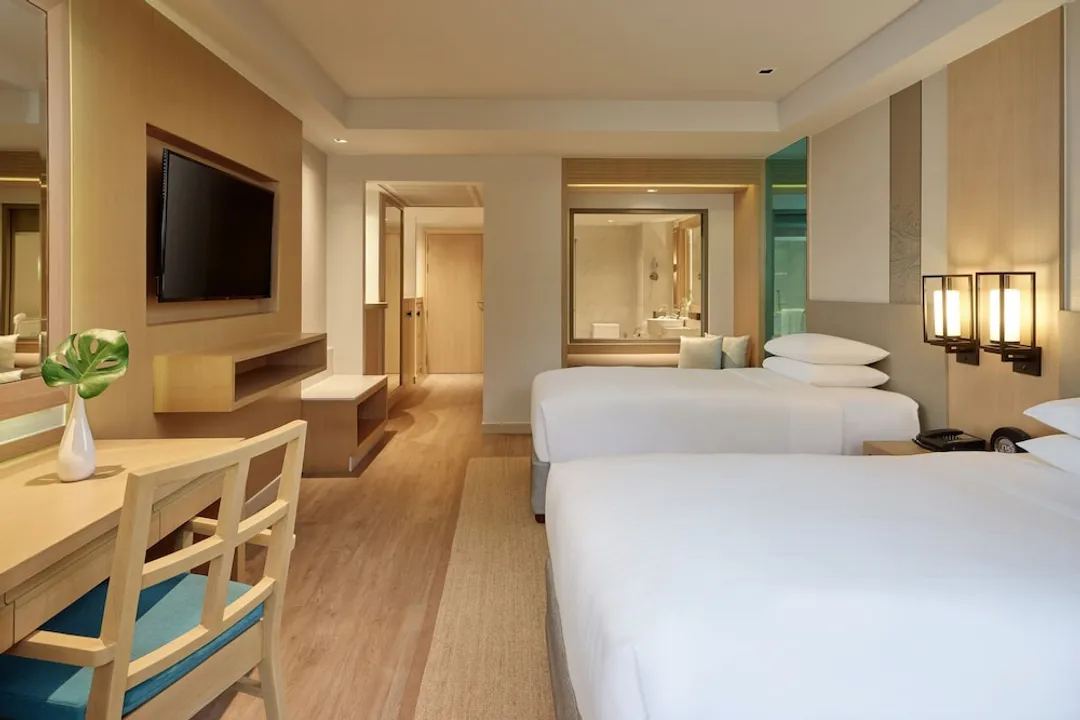 普吉島美林海灘萬豪度假酒店-客房, 2 張單人床, 泳池景觀 (Guest room, 2 Twins, Pool view)-3