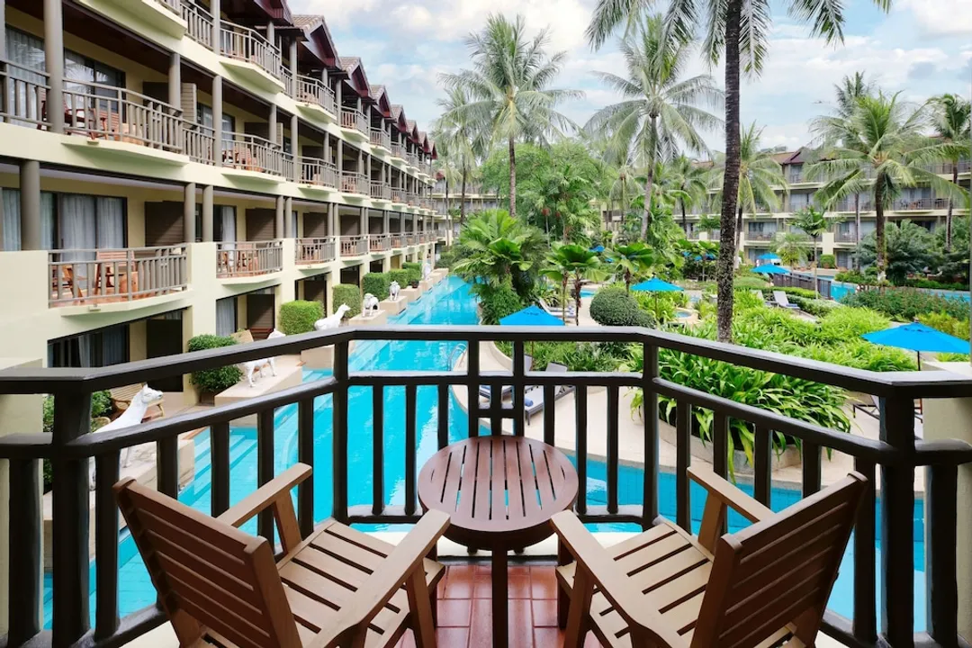 普吉島美林海灘萬豪度假酒店-客房, 2 張單人床, 泳池景觀 (Guest room, 2 Twins, Pool view)-2