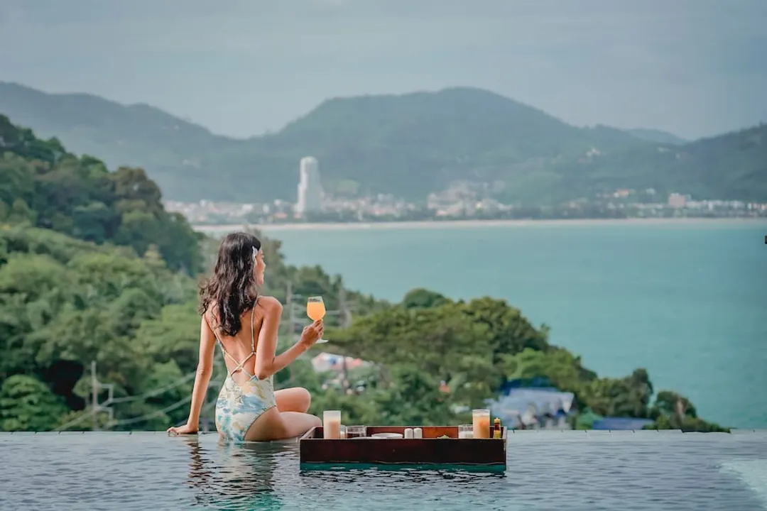 윈덤 그랜드 푸켓 칼림 베이-빌라, 킹사이즈침대 1개, 바다 전망 (Top Floor Pool)-5