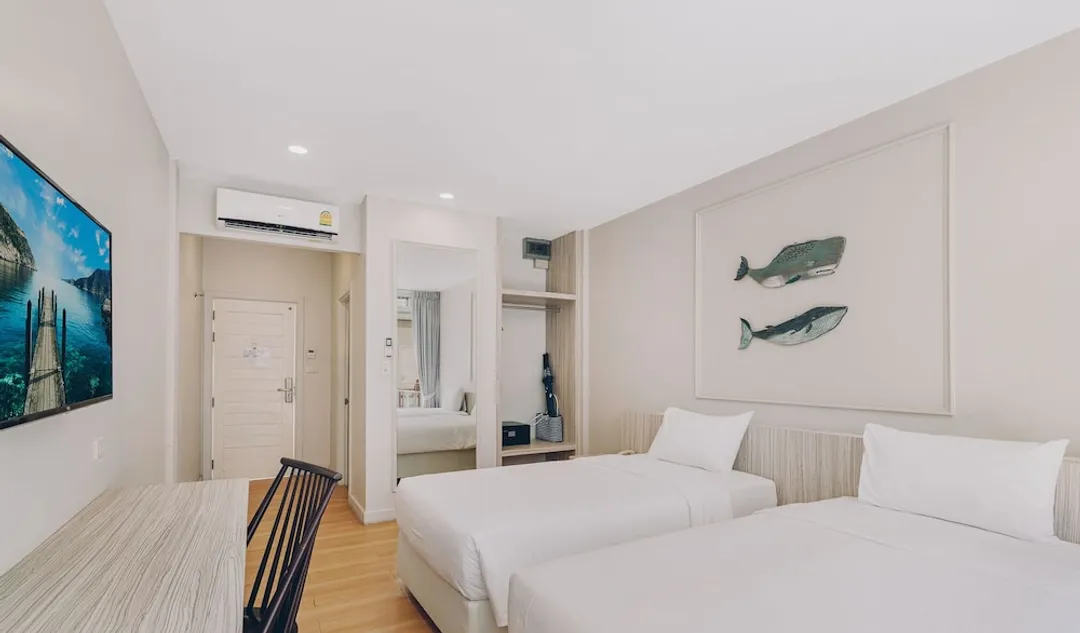 蘇梅康波海灘飯店-豪華雙床房-4