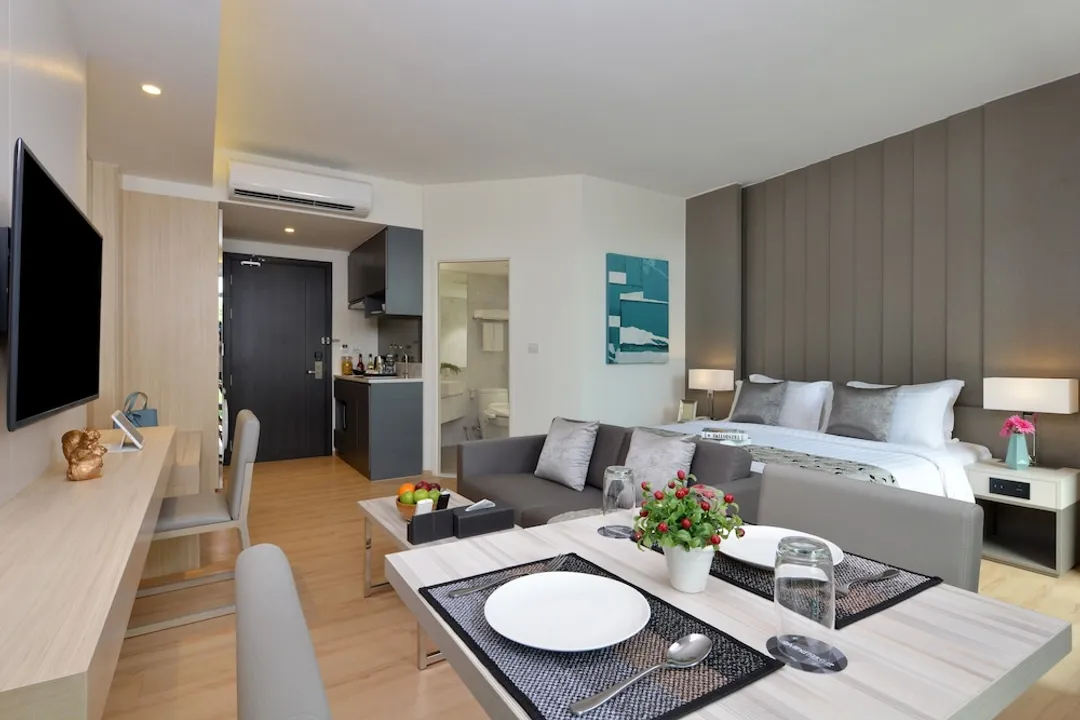 雅頓法義公寓式飯店 - SHA Extra Plus 認證-Deluxe Pool View Room (Twin)-7