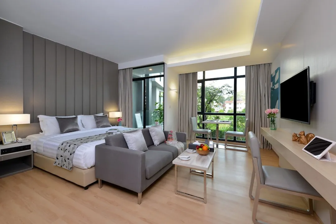 雅頓法義公寓式飯店 - SHA Extra Plus 認證-Deluxe Pool View Room (Twin)-1