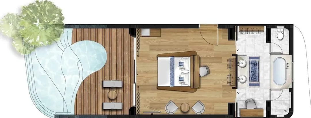 Navana Nature Escape-Banyan Pool Villa - with Private Plunge Pool on Balcony, Indoor Bathtub, Big Banyan Tree view, 2nd F-15