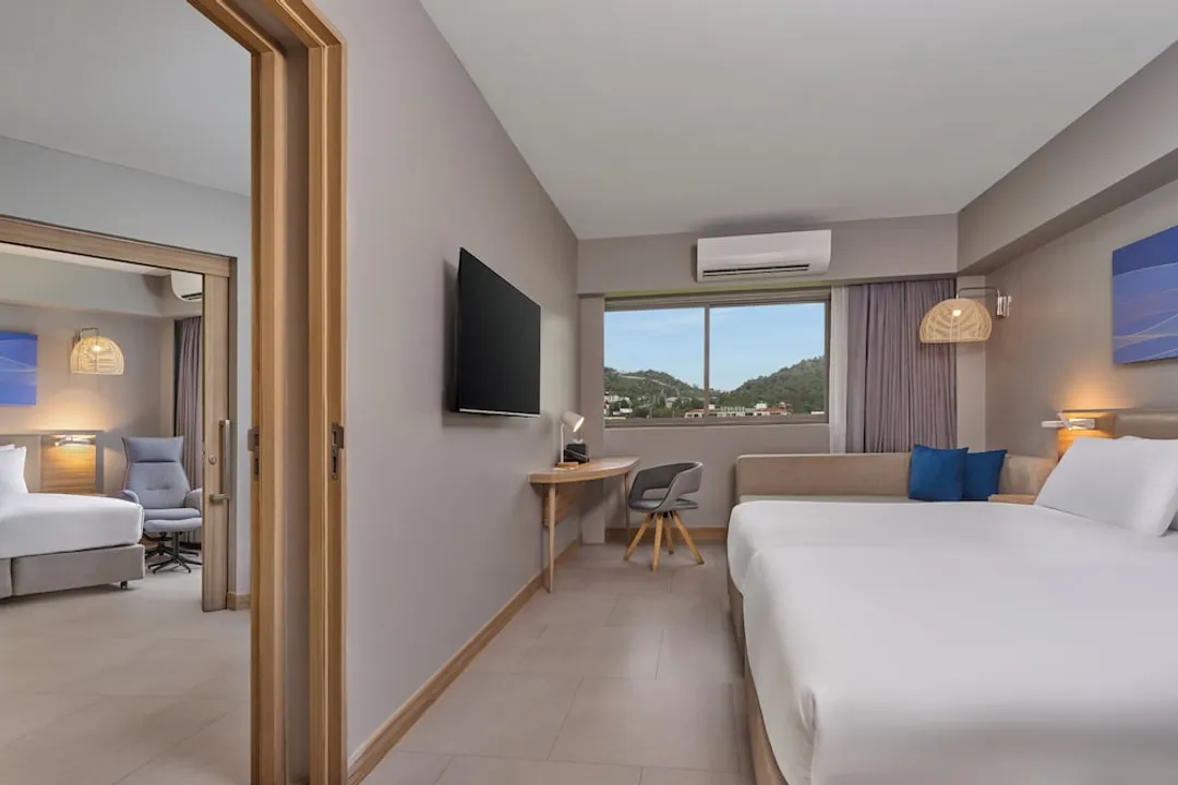 普吉島快遞之旅奧克伍德飯店 - SHA Extra Plus 認證-家庭套房, 2 間臥室 (1 Double Bed and 2 Single Beds)-1