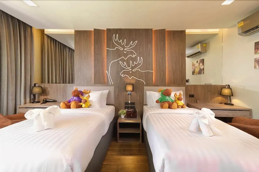 慕斯飯店-Deluxe Twin with Bathtub-2