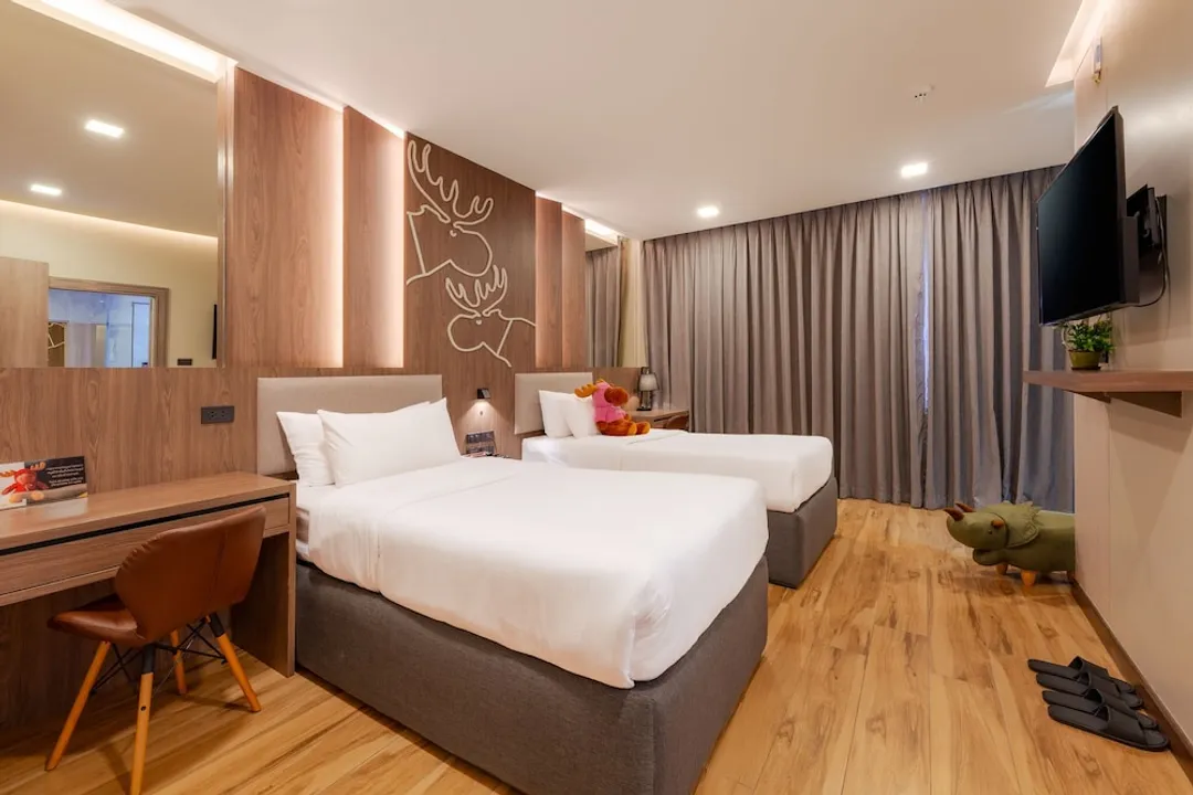 慕斯飯店-Deluxe Twin with Bathtub-9