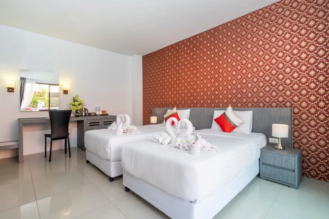 泰晤士河泳池通道度假村 SHA+-Deluxe Twin Room with Pool Access-6