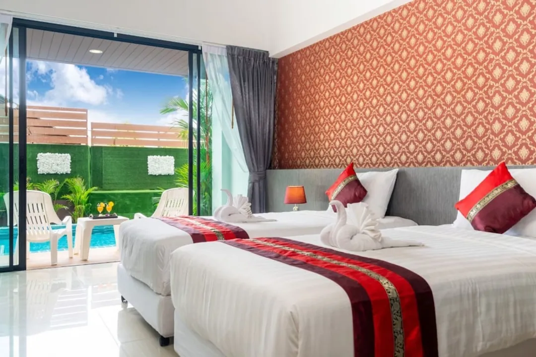 泰晤士河泳池通道度假村 SHA+-Deluxe Twin Room with Pool Access-10