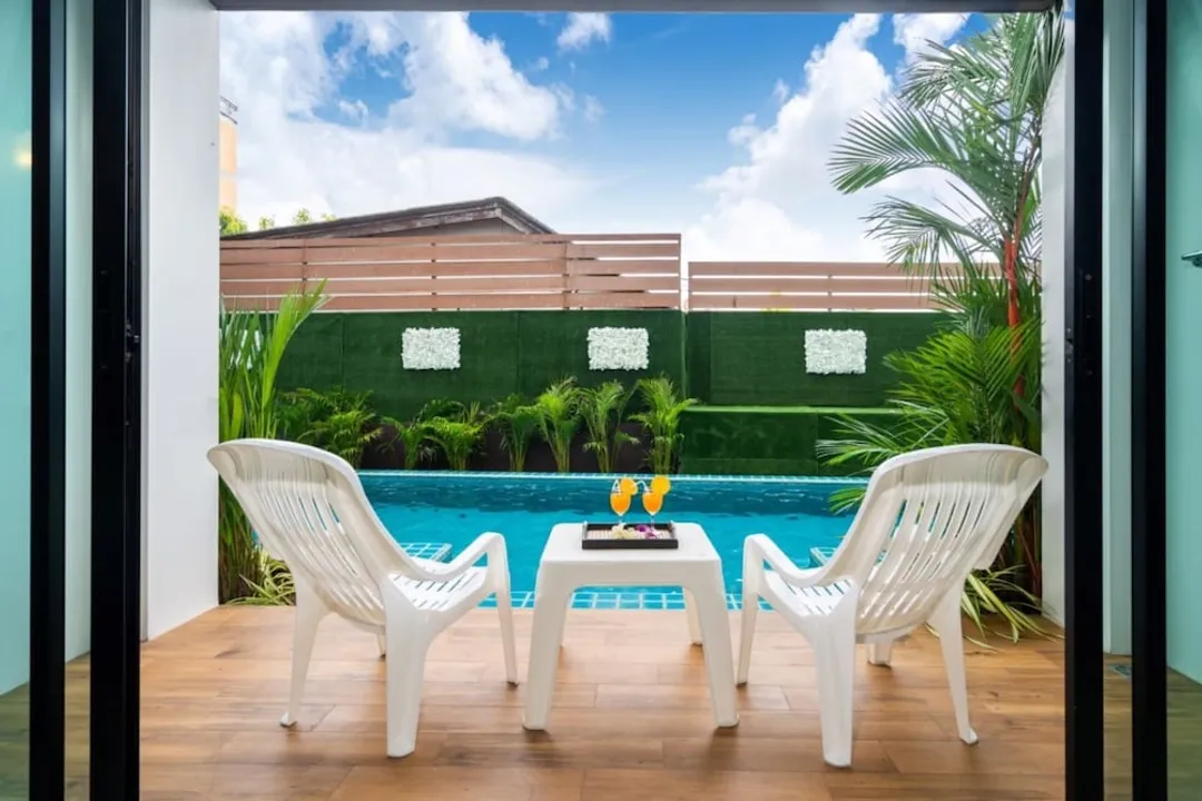 泰晤士河泳池通道度假村 SHA+-Deluxe Twin Room with Pool Access-12