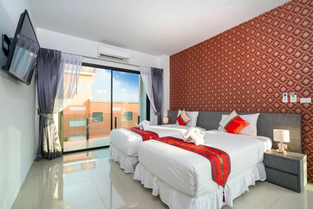 泰晤士河泳池通道度假村 SHA+-Deluxe Twin Room With Pool View-1