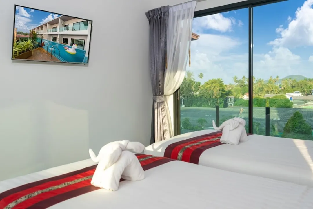 泰晤士河泳池通道度假村 SHA+-Deluxe Twin Room With Pool View-5