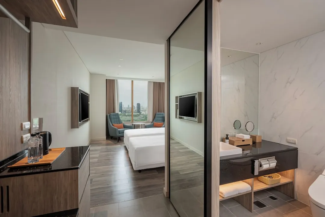 曼谷索拉利亞西鐵飯店 - SHA Extra Plus 認證-Deluxe Corner Twin Room, 2 Single Beds-9